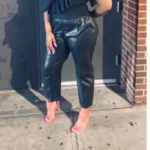 H&M Faux Leather Pants